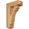 Ekena Millwork Merced Craftsman Rough Sawn Bracket w/ Offset Brace, Western Red Cedar, 6"W x 16"D x 24"H BKT0604X16X24MRC04RWR - alternate 1